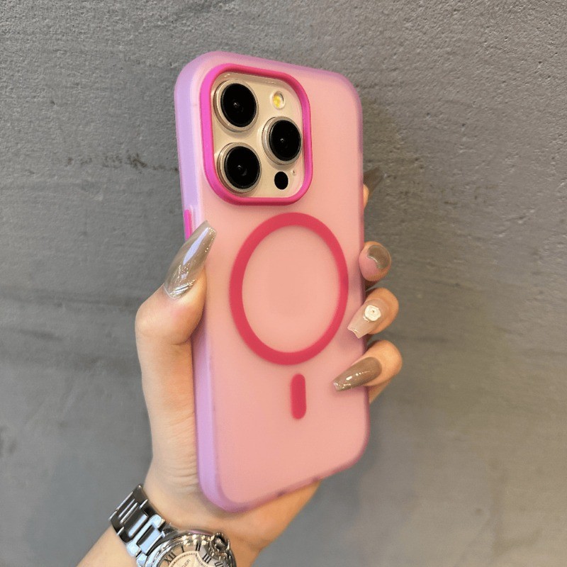 Jelly Candy สีเคสโทรศัพท์แม่เหล็กสําหรับ iPhone 16 Pro Max 11 12 13 14 15 Pro Max 14 15 16 Plus ไร้สายชาร์จผิวรู้สึกปลอก Matte Soft TPU ซิลิโคนกันกระแทกปกหลัง