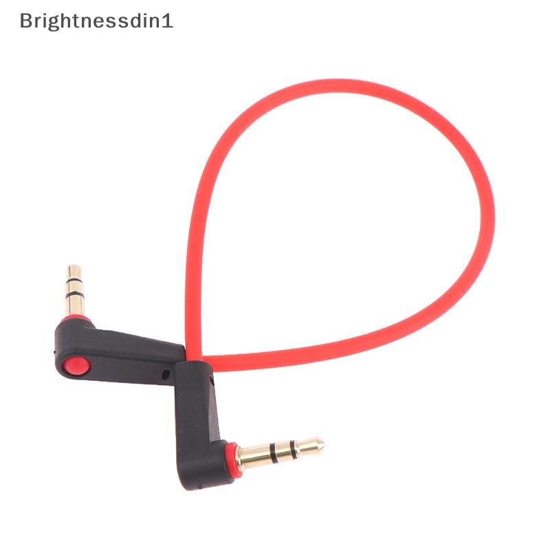 [Brightnessdin1] 3 Pole Right Angled 3.5mm Male to Male Short AUX Stereo Cable 20cm 30cm Boutique