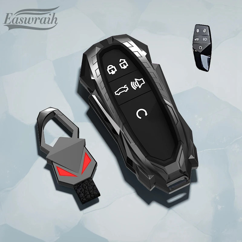 Car Zinc Alloy Key Case Holder Cover Buckle For MG ONE 2022 2023 2024 Remote Control Key Protective 