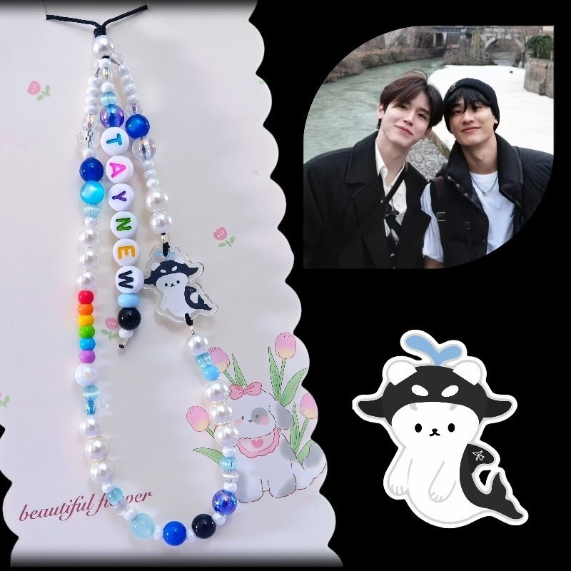 จํากัดเวลา Duel Girl taynew taynew gmm ตุ๊กตาแผนภูมิอะคริลิคโฮมเมด ins เชือกเส้นเล็กโซ่โทรศัพท์มือถื