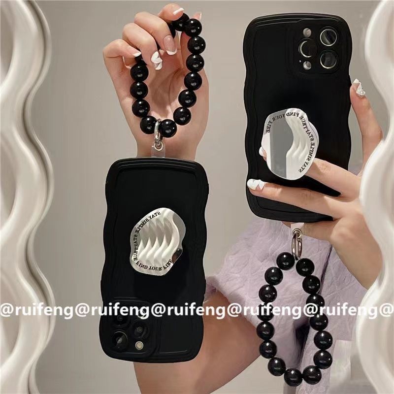 กระจกหยักเหมาะสําหรับ 15Pro 14ProMax เคสโทรศัพท์ 13 16pro แฟชั่นรวมทุกอย่าง Soft Case 11 13Pro