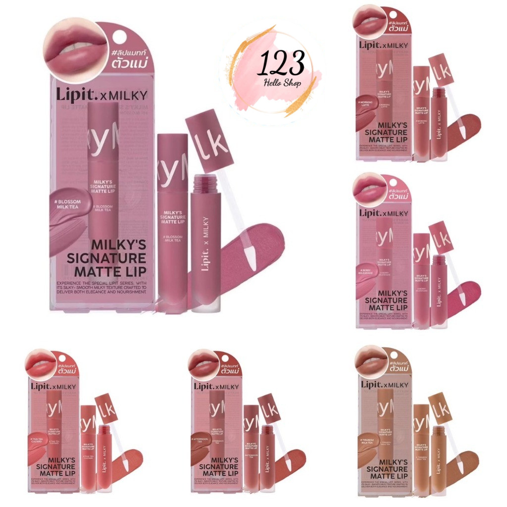 Lip It X.Milky Signature Matte 2.8g ลิปอิท มิลค์กี้ซิกเนเจอร์แมทท์ลิป ลิปแมทท์ตัวแม่✨