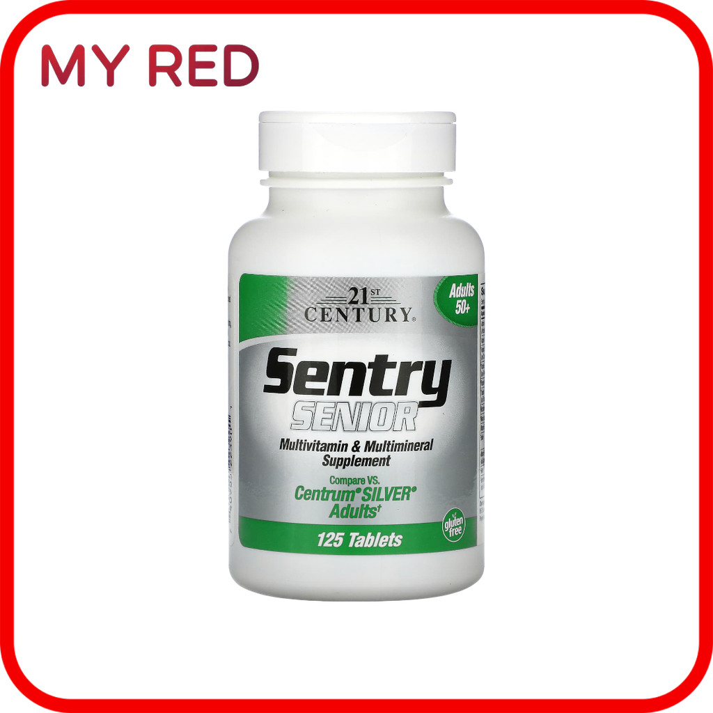 21st Century, Sentry Senior, Multivitamin & Multimineral Supplement, Adults 50+, 125 Tablets