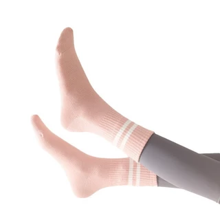 Airactive Leisure Yoga Socks Soft Cotton Pilates Sports Fitness Socks Anti-slip Medium Tube