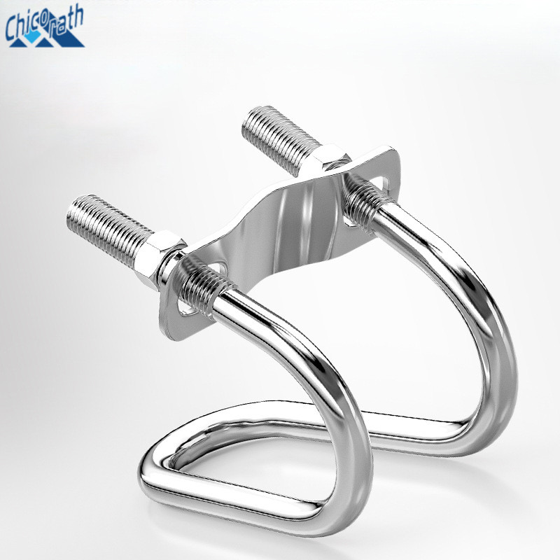 Chicorath อุปกรณ์ที่ล็อคท่อเหล็ก ล็อคท่อรูปตัวยู แคลมป์ท่อไขว้ ใช้งานได้หลายโอกาส - รูปที่ 4