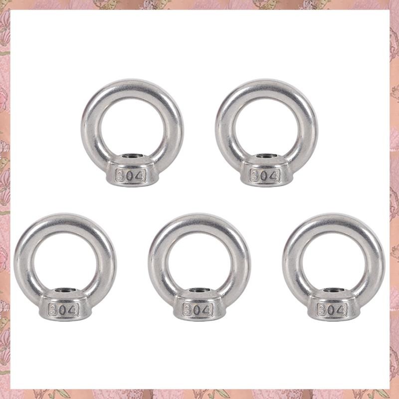 [h3w732xnj.ph] Eye Nut 304 Stainless Steel Marine Lifting Eye Nuts M8 Circular Rigging Lifting Eye N
