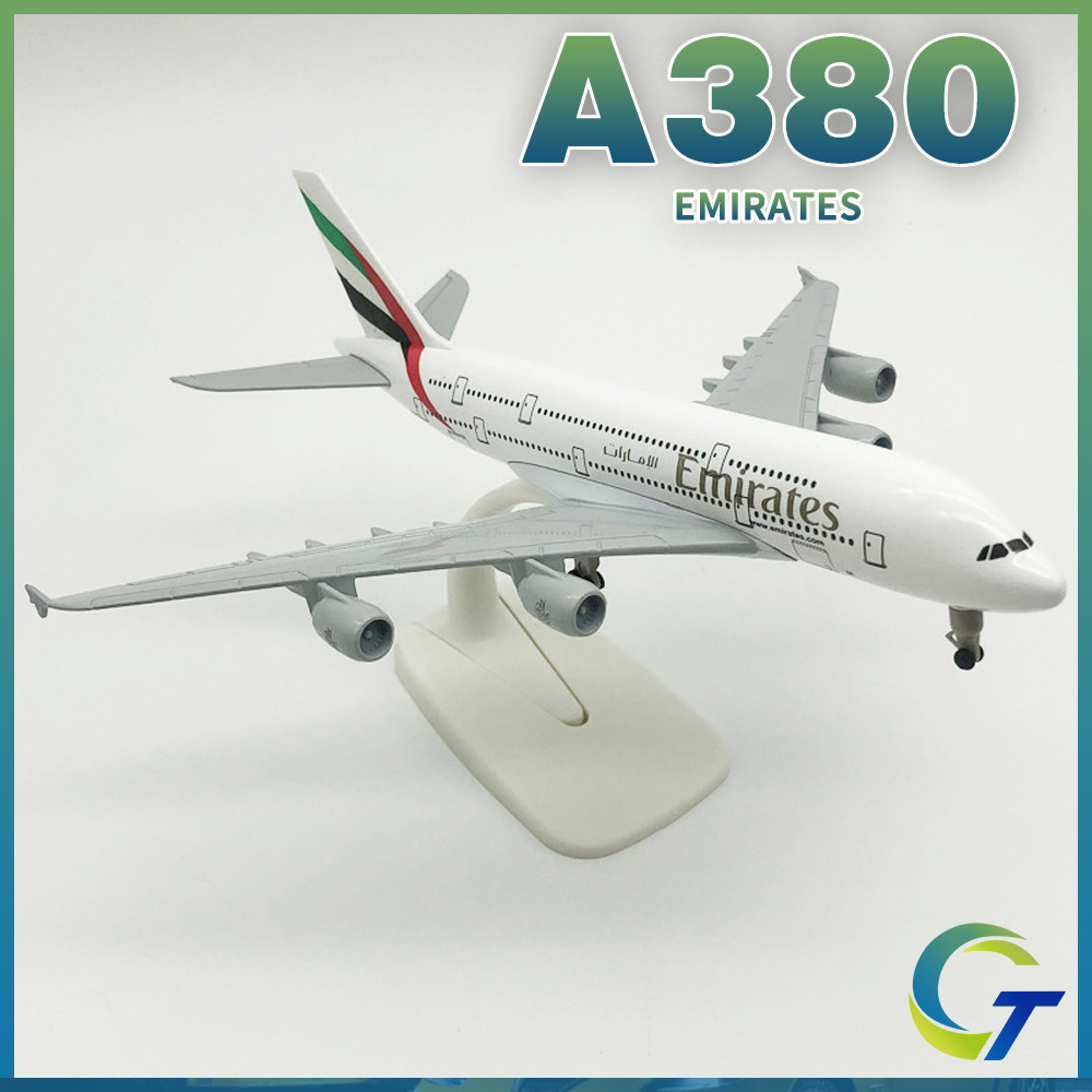 20 ซม.เอมิเรต Air A380 โลหะเครื่องบินDiecastเครื่องบินรุ่นเครื่องบินของเล่นของขวัญสําหรับเด็กเด็กคอล