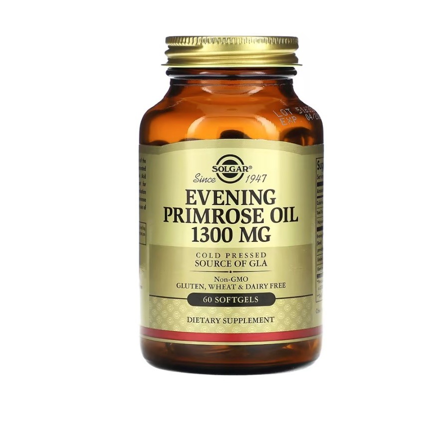 [อีฟนิงพริมโรส] Solgar, Evening Primrose Oil (1,300 mg) x 60 ซอฟเจล (Softgels)