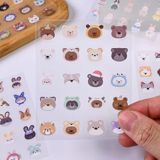 5 แผ่นสัตว์น่ารัก Series PET สติกเกอร์ตกแต่ง DIY วัสดุ Decals
