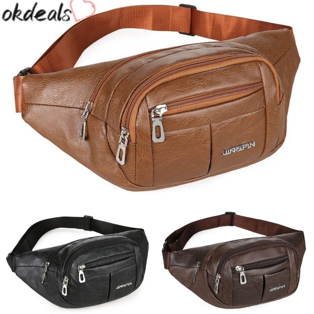 OKDEALS กระเป๋าคาดเอวมือถือ,กระเป๋าคาดหน้าอกอเนกประสงค์น้ําหนักเบา, กระเป๋าคาดเอวไนลอนความจุขนาดใหญ่สําหรับผู้หญิง