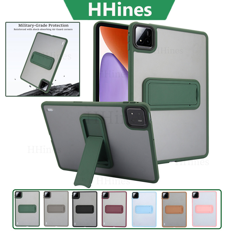 HHinnes สําหรับ Xiaomi Pad 7 2024 11.2 7 Pro 11.2 นิ้ว 5 Pro 5 11 นิ้ว Pad 6 Pro 6 สําหรับ Redmi Pad SE 11 นิ้ว SE 8.7 4G แท็บเล็ตปลอกปรับวงเล็บพับ Matte Clear PC Stand Case
