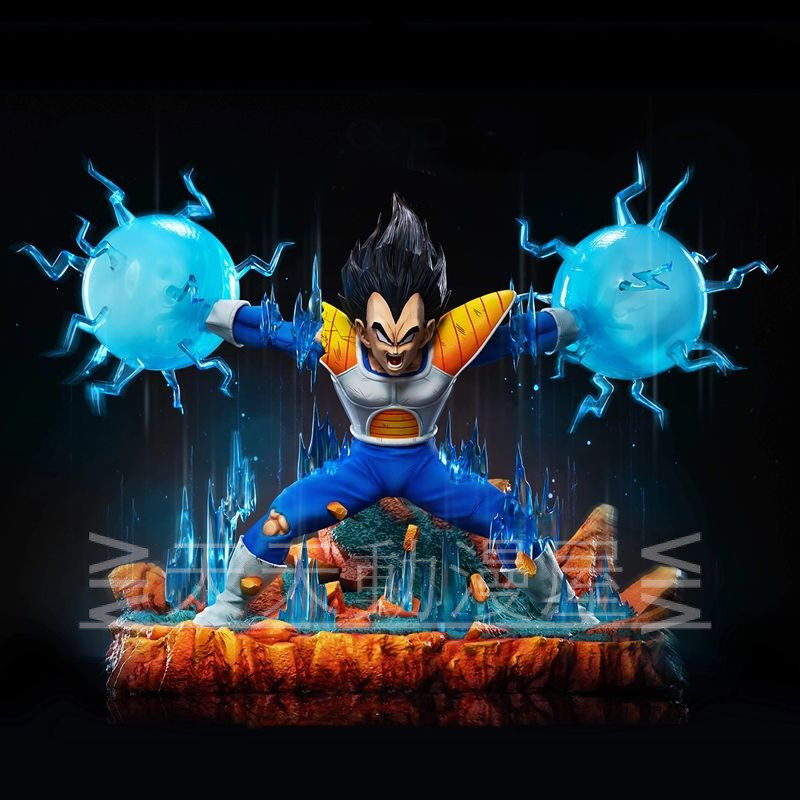Dragon Ball Model YS Studio Combat Scene Dahl Double Po Vegeta แกะสลักสองมือ Hand-Made ชุดตกแต่ง