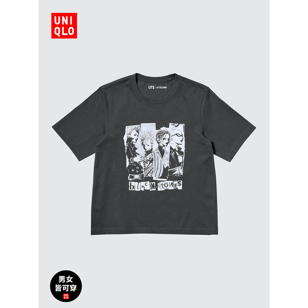UnS Womens Ai Yazawa เสื้อยืดแขนสั้นพิมพ์ลาย 25 ฤดูใบไม้ผลิ/ฤดูร้อนรูปแบบใหม่ 480165