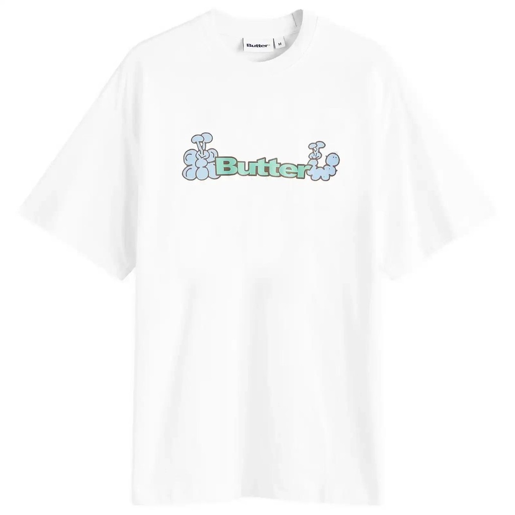 COD 25ss Casual เสื้อยืดพิมพ์ตัวอักษรแนวโน้มยี่ห้อ Butter Goods Bugs โลโก้เสื้อยืดผู้ชายผู้หญิง Unis