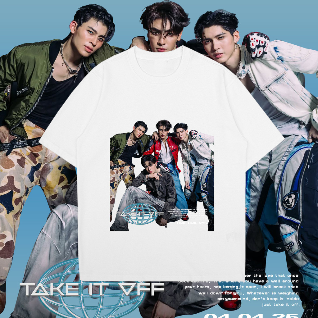 ปกติ🔥 hot 2025 UNISEX เสื้อยืด TAKE IT OFF -JASPER ผ้าฝ้ายใหม่ สไตล์เท่ ฤดูร้อน S-5XL