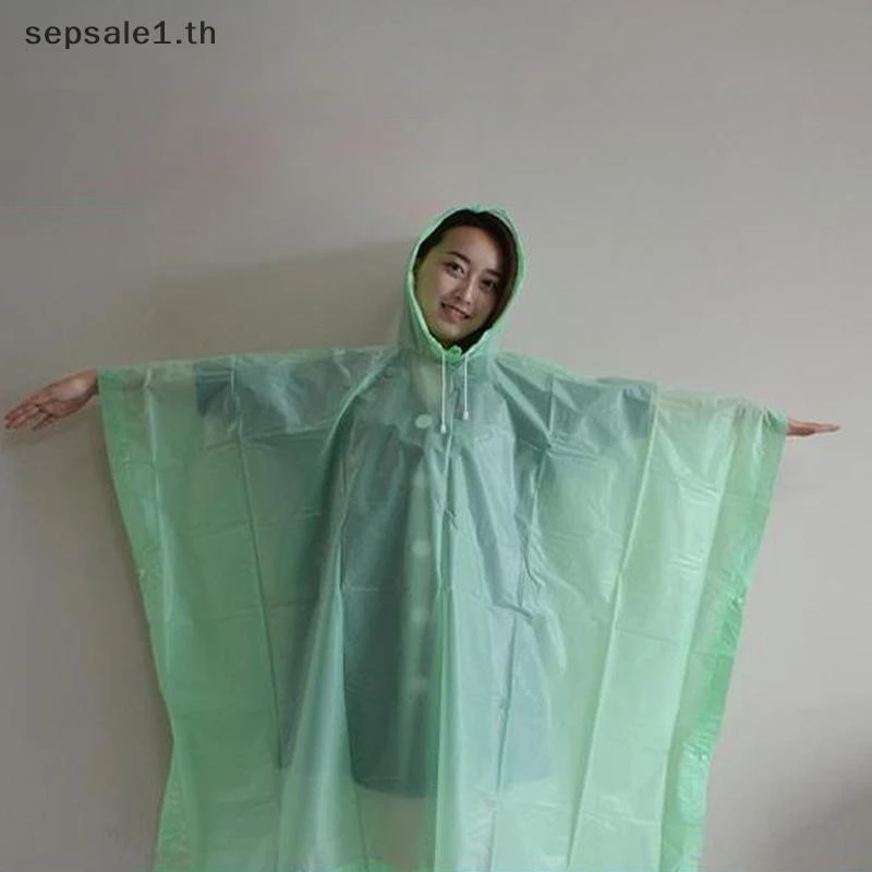 เสื้อกันฝนแขนยาวมีฮู้ด สำหรับขี่มอเตอร์ไซค์ เดินป่า และท่องเที่ยว thumbnail 7