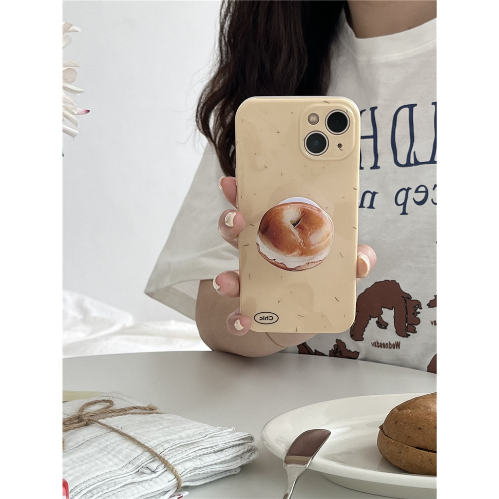 เกาหลีเกาหลี Bagel Stand Apple 15promax เคสโทรศัพท์ iPhone14 Apple 1312xsmax HYRL