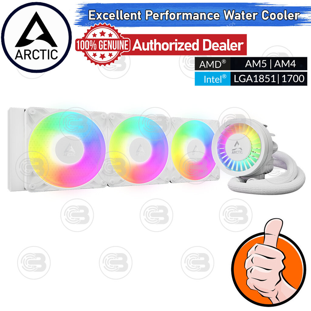 [CoolBlasterThai] ARCTIC Liquid Freezer III Pro 360 A-RGB White (All-In-One CPU Water Cooler) (LGA1851/1700/AM5/AM4)