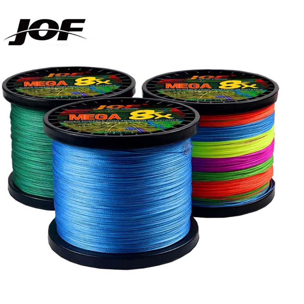 JOF Tali Pancing X8 ปลาคาร์พถักสายตกปลา 300M-1000M Multifilament PE Wire 0.14 มม.-0.50 มม. Super Strong ทนทาน Smooth Outdoor Tackle ปลาเหยื่อสาย