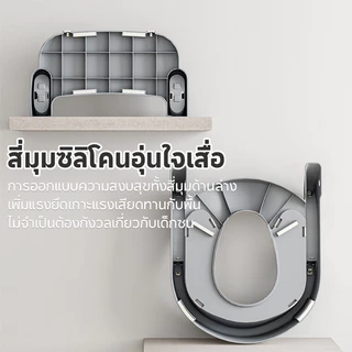 ที่รองชักโครกเด็ก 3in1 เบาะนิ่มPVC บันไดชักโครกเด็ก มีบันไดปีนขึ้นและพักเท้าได้ กระโถนเด็ก