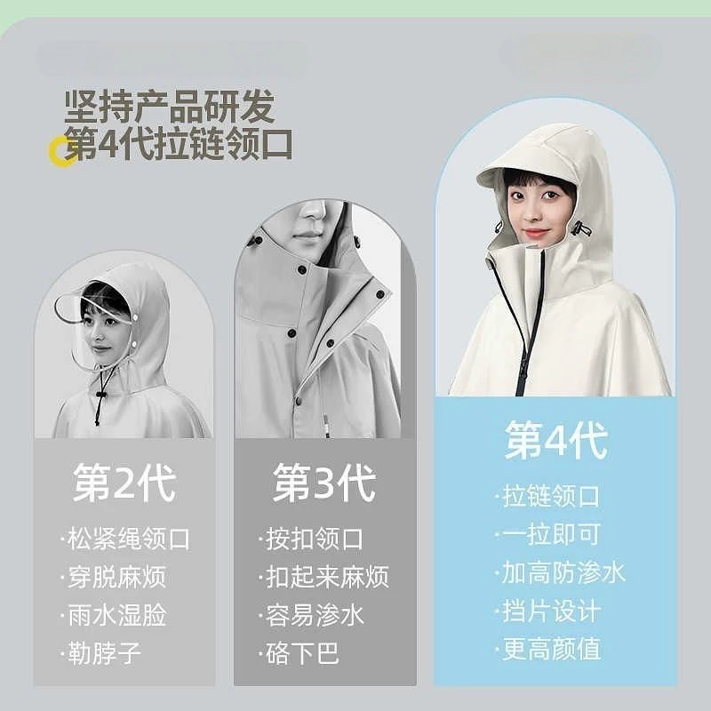 เสื้อกันฝนมอเตอร์ไซค์ทรงยาวแบบหนาพิเศษ thumbnail 6