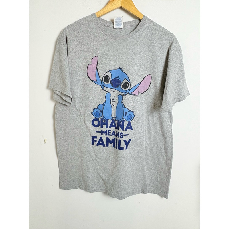เสื้อยืดมือสอง ohana mean family stitch
