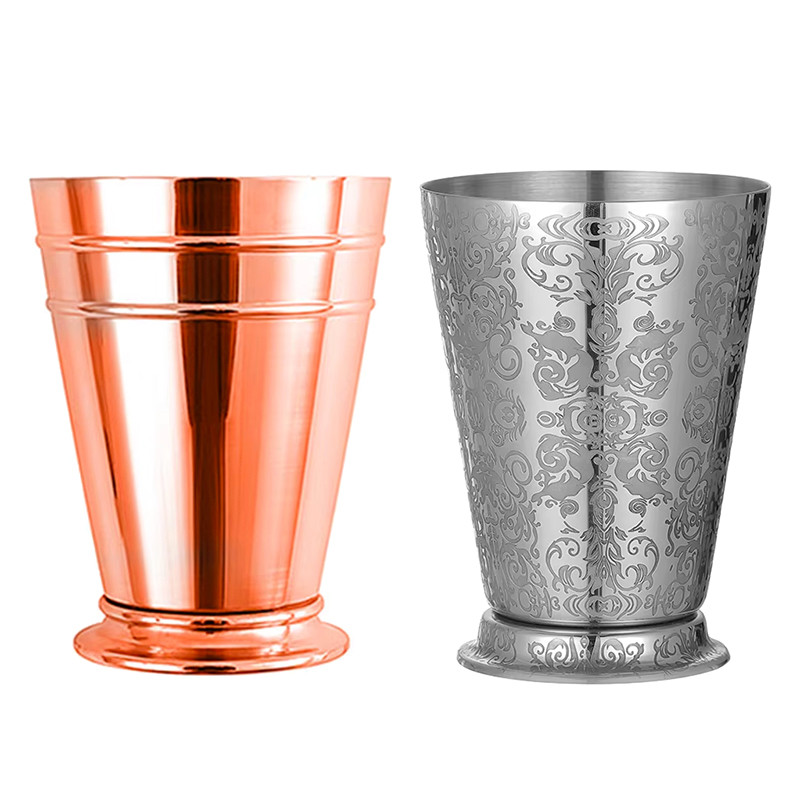 400ml Moscow Mule Mint Julep ถ้วย Moscow Mule แก้วทองแดงชุบ