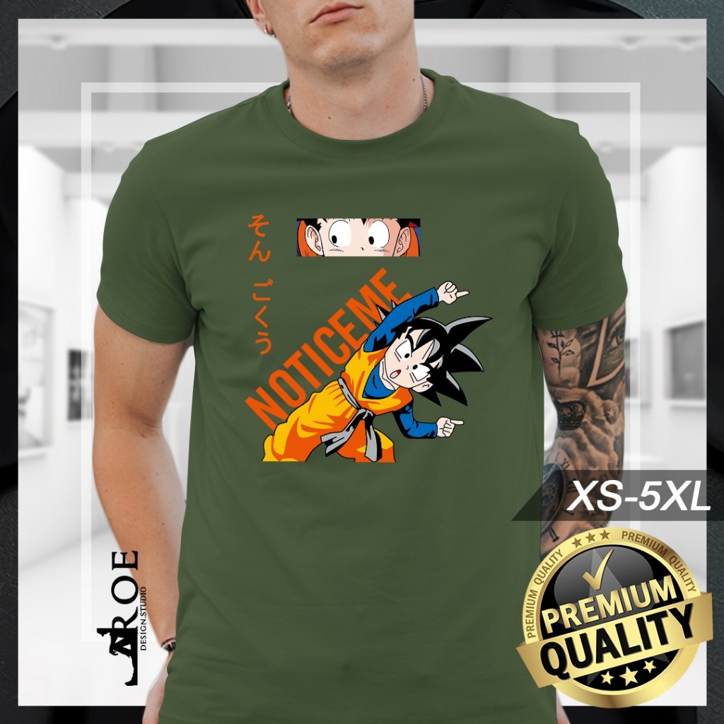 Baju Tshirt GOTEN DRAGONBALL NOTICE ME อะนิเมะ Unisex + Plus Size 2