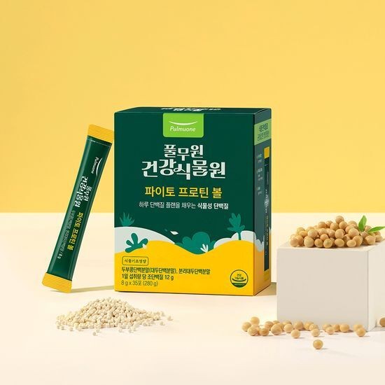 [โปรตีนผัก] Pulmuone Healthy Botanical Garden Pytho Protein Bowl (35 ถุง)กําลังฮิตในเกาหลี