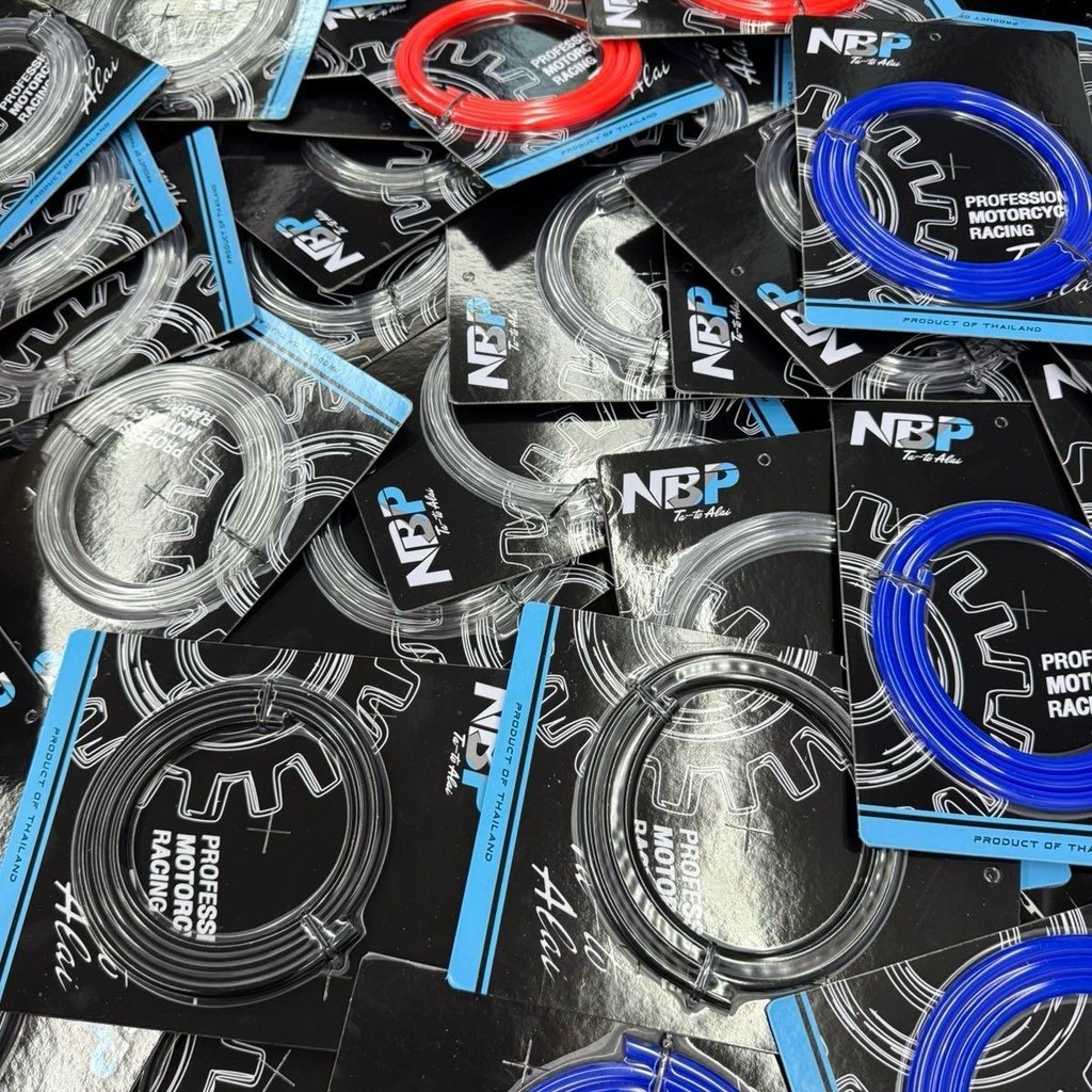 สายน้ำมันทนแรงดัน E20 E85 95 91 ราคาต่อ1เมตร งานNBP แถมสติกเกอร์ทุกออเดอร์