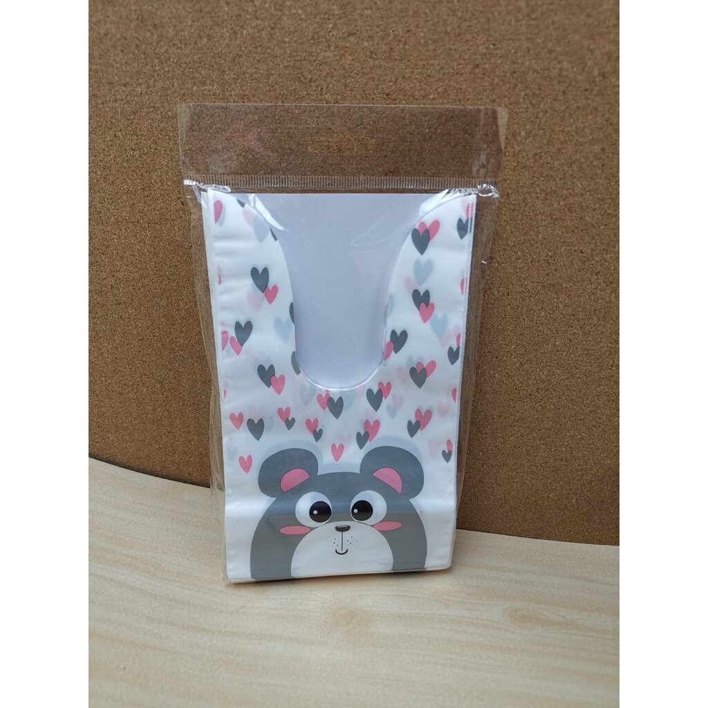 ✅🇹🇭1/3 ถุงหูกระต่าย เล็ก 9.5*17.5+5.5cm. 50ใบ/แพ๊ค พลาสติก แพ๊คเกจ ใส่ขนม ของขวัญ เจริญ12 - รูปที่ 4