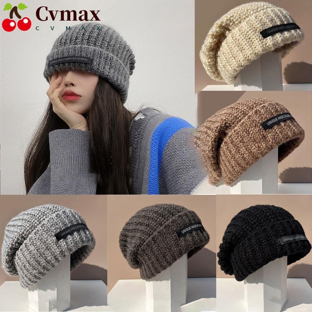 Cvmax หมวกไหมพรมถัก ผ้าขนสัตว์ ขนาดเล็ก ให้ความอบอุ่น สไตล์เกาหลี