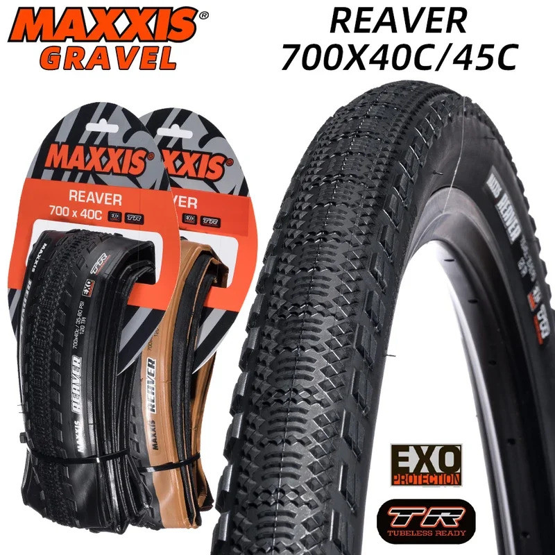 Maxxis Reaver 700x40 700x45 40C 45C กรวดจักรยานยางแบบไม่มียาง gmtb tyre