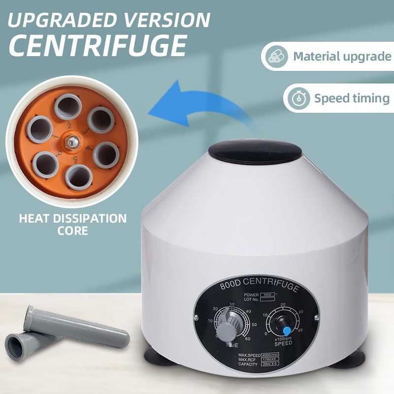 พร้อมสต็อก 800D Prp เครื่องทางการแพทย์เครื่อง Centrifuge Test เลือด Prp พลาสม่า Centrifuge เครื่อง 4