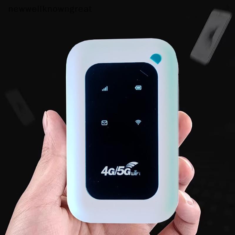 Newwellknowngreat 4G LTE WiFi Router Modem แบบพกพา Hotspot Pocket WiFi ซิมการ์ด LTE Router เราเตอร์ไร้สายมือถือพร้อมซิมการ์ดสําหรับเอเชียยุโรป CAD