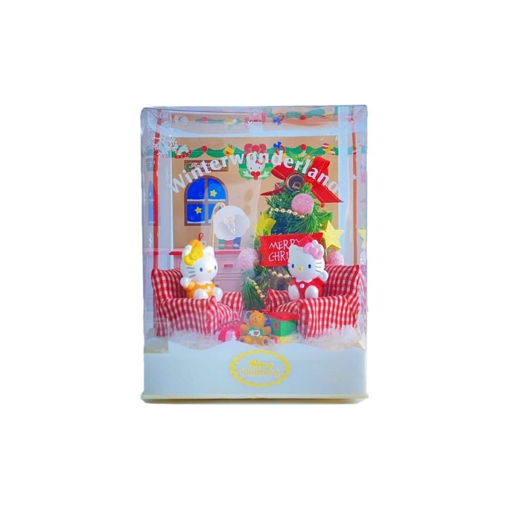 Sanrio สินค้าภายใน Hello Kitty Christmas Music Box KT Diorama Enbitree ส่งตรงจากญี่ปุ่นมือสอง
