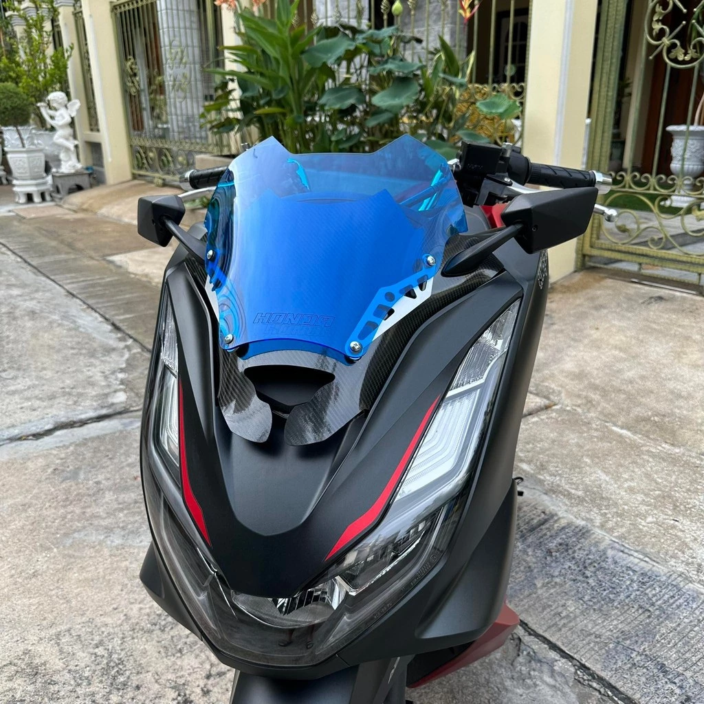 ชิวแต่งสองขั้นลายเคฟล่า Honda PCX160 ปี 2021 thumbnail 10