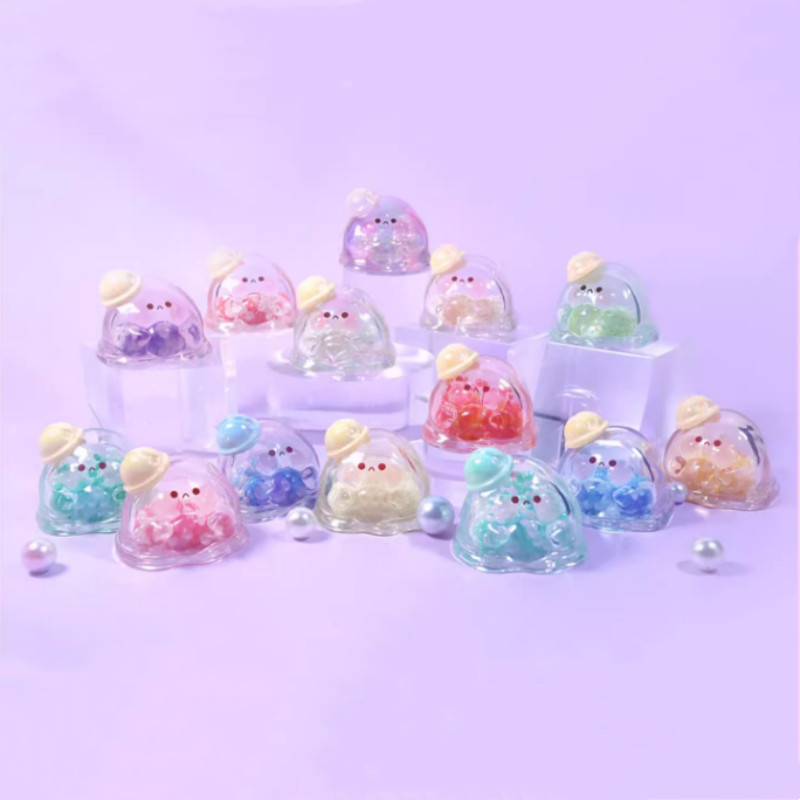 【ในสต็อก】blind box น่ารัก การตกแต่ง ของน่ารักๆ sml blind box สนุกอินเทรนด์ ของวันเกิด Water Wave Egg