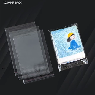 SC Paper-Pack ซองพลาสติก OPP ใส มีเทปกาว ราคาถูก!! (รวมขนาดกลาง) (แพ็ค 100)
