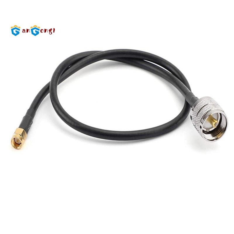 [gangong1] 1 ชิ้น RG58 สาย UHF SO239 หญิง SMA ชายเชื่อมต่อ RF Coaxial สายไฟตรง