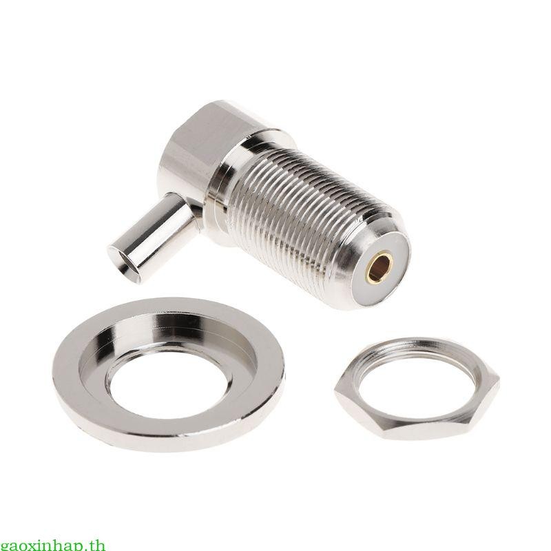 Gaoxinhap SO239 UHF หญิงมุมขวา RF Connector สําหรับ RG58 RG142 LMR195 สายโคแอกเซียล