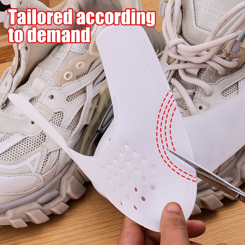 Anti-cease Shoe Shield - Toe Cap Sturdy Holder - Breathable, สบาย - อุปกรณ์รองเท้า - ชุดดูแลป้องกันการบีบนิ้วเท้า - Anti Wrinkle Upper Support Extender