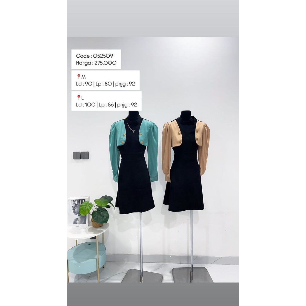 DRESS KOREAN PREMIUM DD-052509-ง