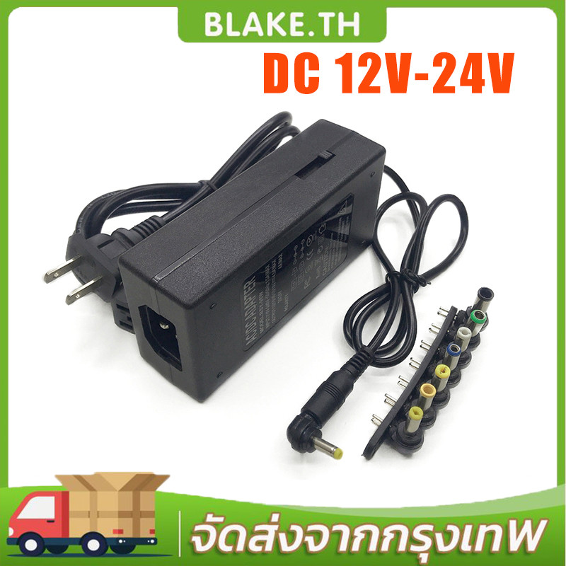 COD อะแดปเตอร์ DC 12V-24V 96W แล็ปท็อป สำหรับได้ คอมพิวเตอร์ โน๊ตบุ๊ค แล็ปท็อปแบบใช้ได้ทั่วไป 7 ชนิดของพอร์ตชาร์จ