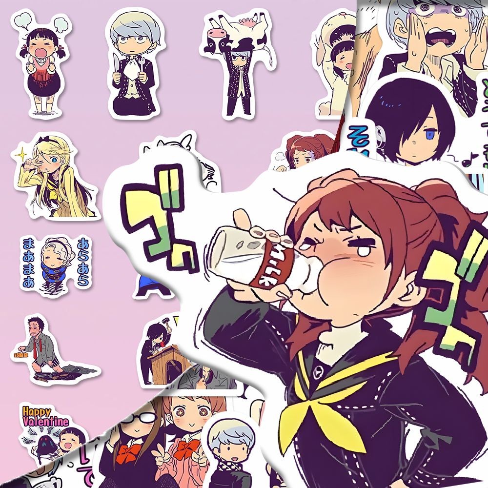 120 ชิ้น!! Persona 3/4 สติ๊กเกอร์เดสก์ท็อปตกแต่งสติกเกอร์กันน้ํา DIY