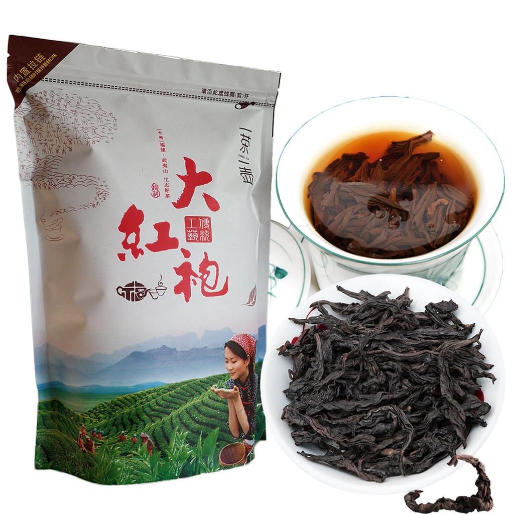 โรงงานโดยตรง 250g Big Red Robe 250g da hong pao ชาอูหลง ,wu long wu-long da hong pao ชาดํา