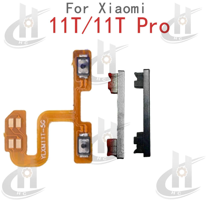 สําหรับ Xiaomi 11T / 11T Pro Power volume ปุ่มด้านข้าง Flex Cable Keys ปุ่มปิดระดับเสียงขึ้นและลงปุ่มด้านข้างอะไหล่ทดแทน
