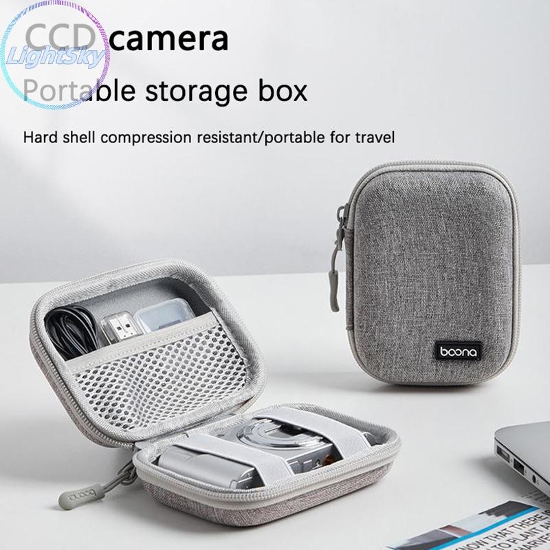 Lightsky CCD กล่องเก็บกล้อง EVA Mini กล้องกันกระแทก Hard Shell กระเป๋าถือเหมาะสําหรับ Sony Canon Fuji กล้อง TH