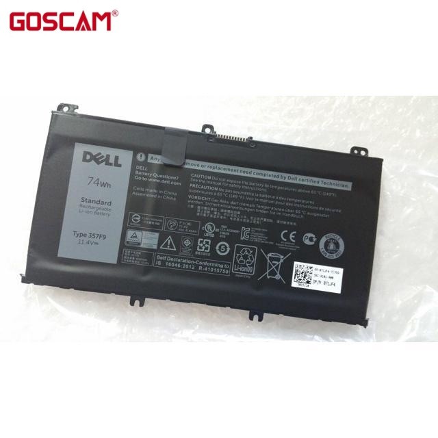 ✿แบตเตอรี่357F9สำหรับ Dell Inspiron 15-7000 7557 7559 7566 7567 7759 5577 P65F 0GFJ6 71JF4 11.4V 74W
