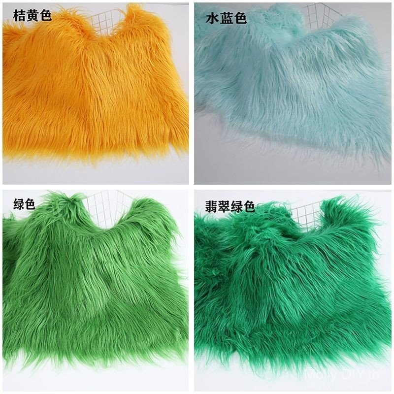 9cmFaux จมน้ําขนสัตว์ผ้า falling Water Cotton ตุ๊กตาทอดผม fursuit ผมยาวขนสัตว์ดอกไม้ผ้าวัสดุ ราคา ถูกที่สุด ดีลบีเคเค แกลเลอรีภาพที่ 8